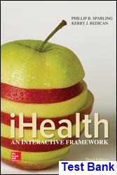 test bank for ihealth an interactive framework 3rd edition by sparling