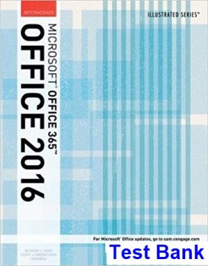 test bank for illustrated microsoft office 365 and office 2016 intermediate 1st edition by beskeen ibsn 9781305876040