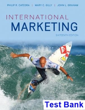test bank for international marketing 16th edition by cateora