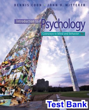 test bank for introduction to psychology gateways to mind and behavior with concept maps and reviews 13th edition by coon