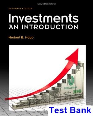 test bank for investments an introduction 11th edition by mayo