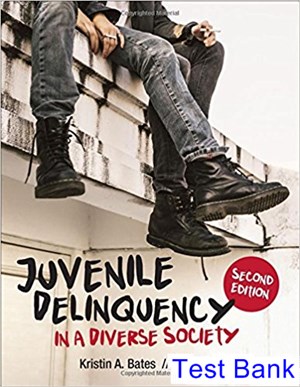 test bank for juvenile delinquency in a diverse society 2nd edition by bates ibsn 9781506347493