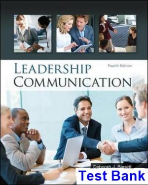 test bank for leadership communication 4th edition by barrett