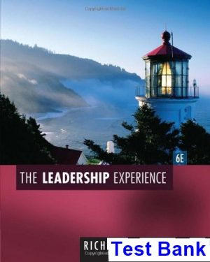test bank for leadership experience 6th edition by daft