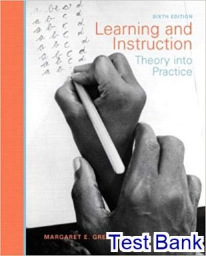 test bank for learning and instruction theory into practice 6th edition by gredler