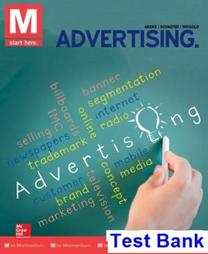 test bank for m advertising 2nd edition by arens