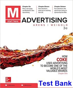 test bank for m advertising 3rd edition by schaefer ibsn 1259815943