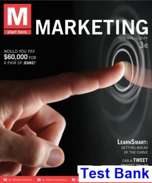 test bank for m marketing 3rd edition by grewal