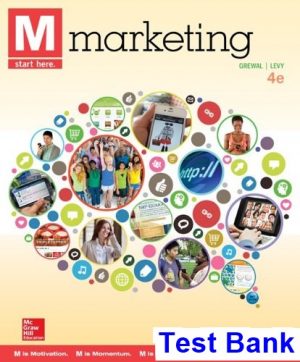 test bank for m marketing 4th edition by grewal