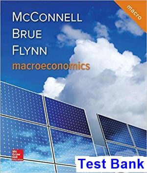 test bank for macroeconomics 21st edition by mcconnell ibsn 1259915670
