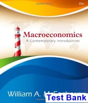 test bank for macroeconomics a contemporary approach 10th edition by mceachern