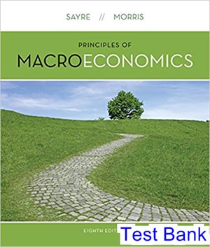 test bank for macroeconomics canadian 8th edition by sayre ibsn 1259030695