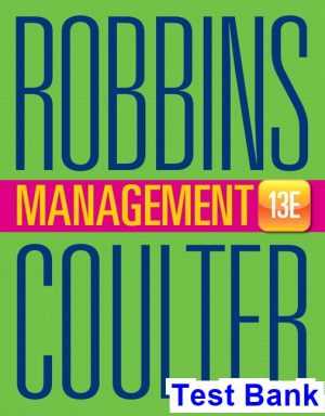 test bank for management 13th edition by robbins