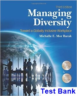 test bank for managing diversity 3rd edition by barak