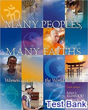 test bank for many peoples many faiths 10th edition by ellwood