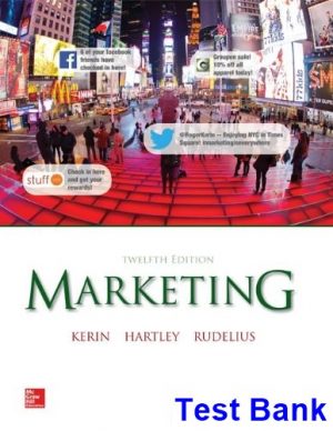 test bank for marketing 12th edition by kerin