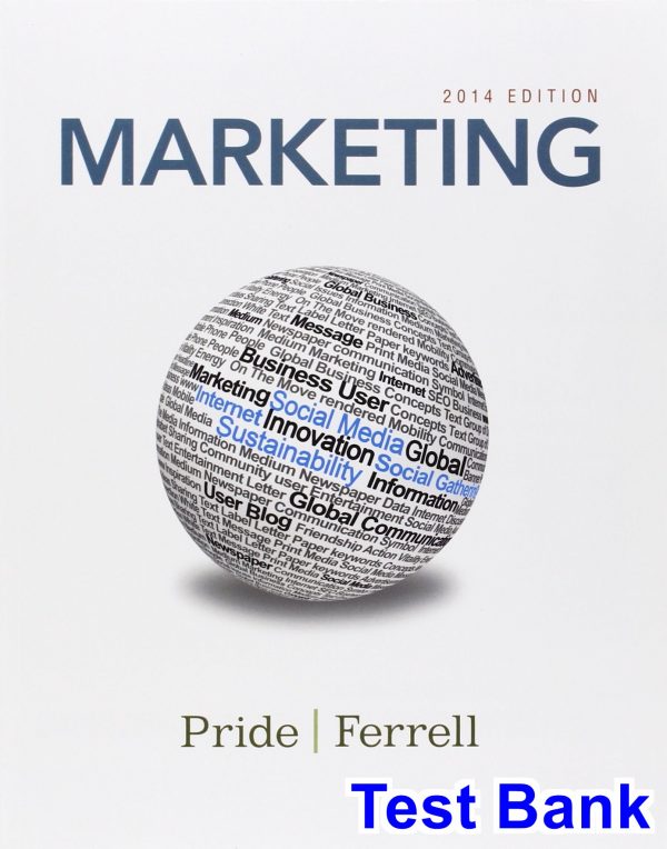 test bank for marketing 2014 17th edition by pride