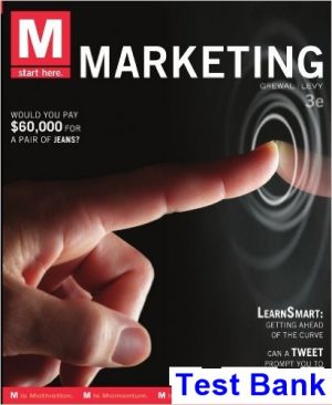 test bank for marketing 3rd edition by grewal