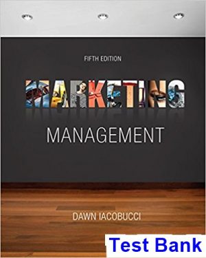 test bank for marketing management 5th edition by iacobucci ibsn 9781337271127