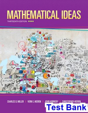 test bank for mathematical ideas 13th edition by miller ibsn 9780321978264