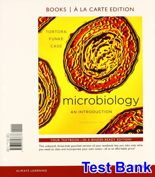 test bank for microbiology an introduction 11th edition by tortora