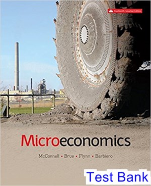 test bank for microeconomics canadian 14th edition by mcconnell ibsn 1259089126