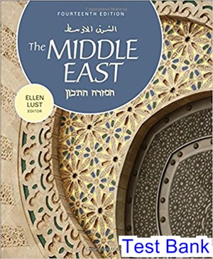 test bank for middle east 14th edition by lust ibsn 9781506329284