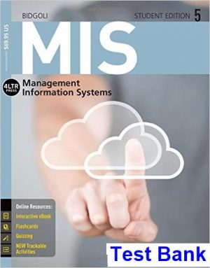 test bank for mis 5 5th edition by bidgoli