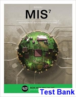 test bank for mis 7th edition by bidgoli ibsn 9781305667570