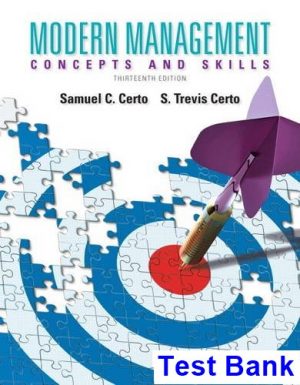 test bank for modern management 13th edition by certo