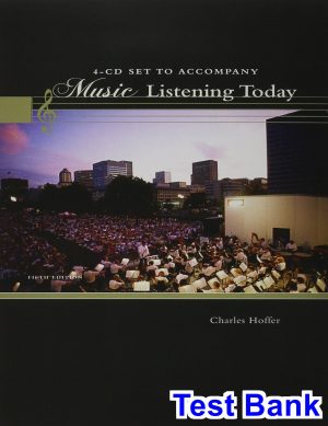 test bank for music listening today 5th edition by charles hoffer