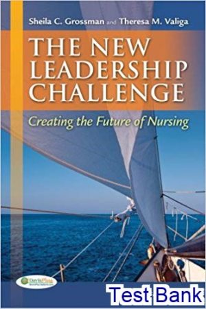 test bank for new leadership challenge creating the future of nursing 4th edition by grossman