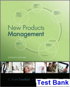 test bank for new products management 11th edition by crawford