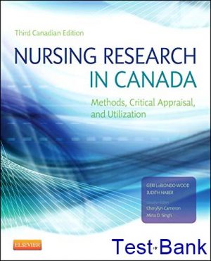 test bank for nursing research in canada 3rd edition by wood