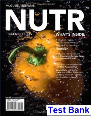 test bank for nutr 1st edition by mcguire