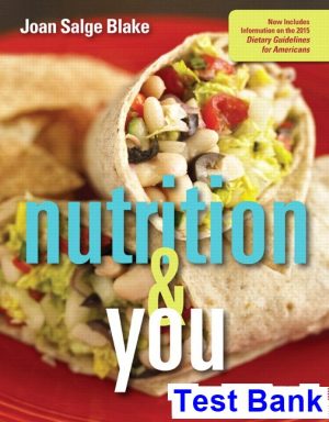 test bank for nutrition and you 4th edition by blake ibsn 9780134167497
