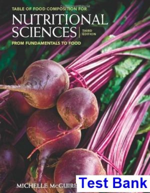 test bank for nutritional sciences from fundamentals to food 3rd edition by shelley
