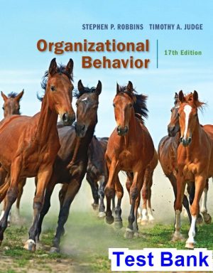 test bank for organizational behavior 17th edition by robbins ibsn 9780134787374
