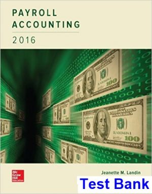 test bank for payroll accounting 2016 2nd edition by landin