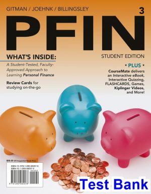 test bank for pfin3 3rd edition by gitman