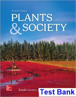 test bank for plants and society 7th edition by levetin