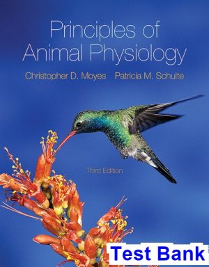 test bank for principles of animal physiology canadian 3rd edition by moyes ibsn 9780321838179