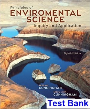 test bank for principles of environmental science 8th edition by cunningham