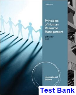 test bank for principles of human resource management 15th edition by snell