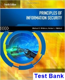 test bank for principles of information security 4th edition by whitman