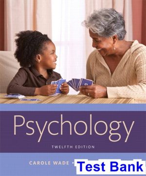 test bank for psychology 12th edition by wade ibsn 9780134526263