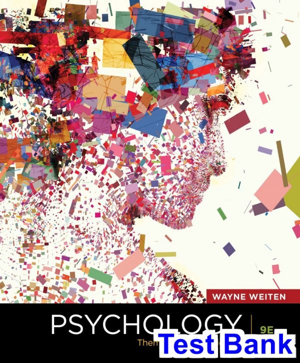 test bank for psychology themes and variations 9th edition by wayne weiten