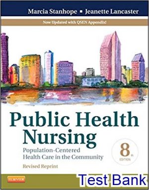 test bank for public health nursing 8th edition by stanhope