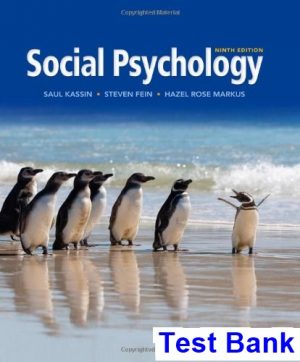 test bank for social psychology 9th edition by kassin
