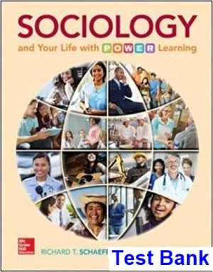 test bank for sociology and your life with power learning 1st edition by schaefer ibsn 1259299562